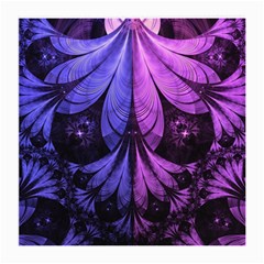 Beautiful Lilac Fractal Feathers Of The Starling Medium Glasses Cloth (2-side) by jayaprime