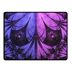 Beautiful Lilac Fractal Feathers Of The Starling Fleece Blanket (small) by jayaprime