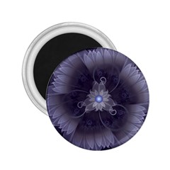 Amazing Fractal Triskelion Purple Passion Flower 2 25  Magnets by jayaprime