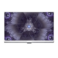 Amazing Fractal Triskelion Purple Passion Flower Business Card Holders by jayaprime