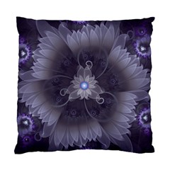 Amazing Fractal Triskelion Purple Passion Flower Standard Cushion Case (one Side) by jayaprime