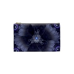 Amazing Fractal Triskelion Purple Passion Flower Cosmetic Bag (small)  by jayaprime