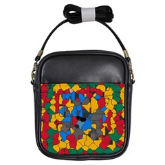 Stained Glass                        Girls Sling Bag by LalyLauraFLM