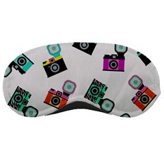 Old Cameras Pattern                        Sleeping Mask by LalyLauraFLM