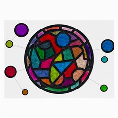 Stained Glass Color Texture Sacra Large Glasses Cloth by BangZart