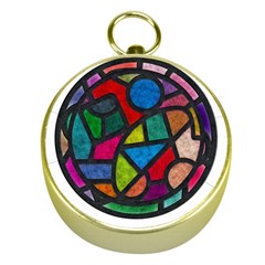 Stained Glass Color Texture Sacra Gold Compasses
