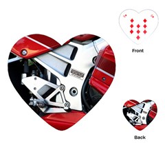 Footrests Motorcycle Page Playing Cards (heart)  by BangZart