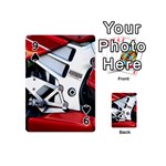 Footrests Motorcycle Page Playing Cards 54 (Mini)  Front - Spade9