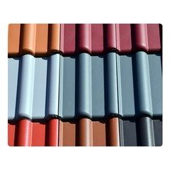 Shingle Roof Shingles Roofing Tile Double Sided Flano Blanket (large) 