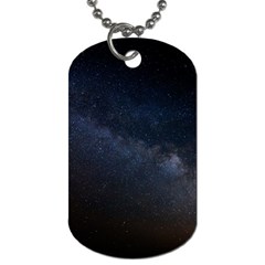 Cosmos Dark Hd Wallpaper Milky Way Dog Tag (one Side)