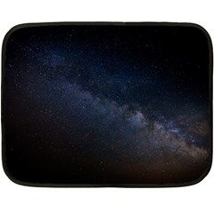 Cosmos Dark Hd Wallpaper Milky Way Fleece Blanket (mini) by BangZart