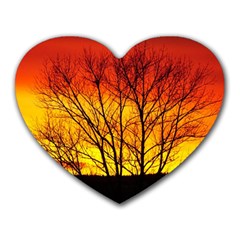 Sunset Abendstimmung Heart Mousepads