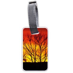 Sunset Abendstimmung Luggage Tags (one Side)  by BangZart