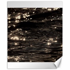 Lake Water Wave Mirroring Texture Canvas 16  X 20   by BangZart