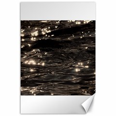 Lake Water Wave Mirroring Texture Canvas 24  X 36  by BangZart