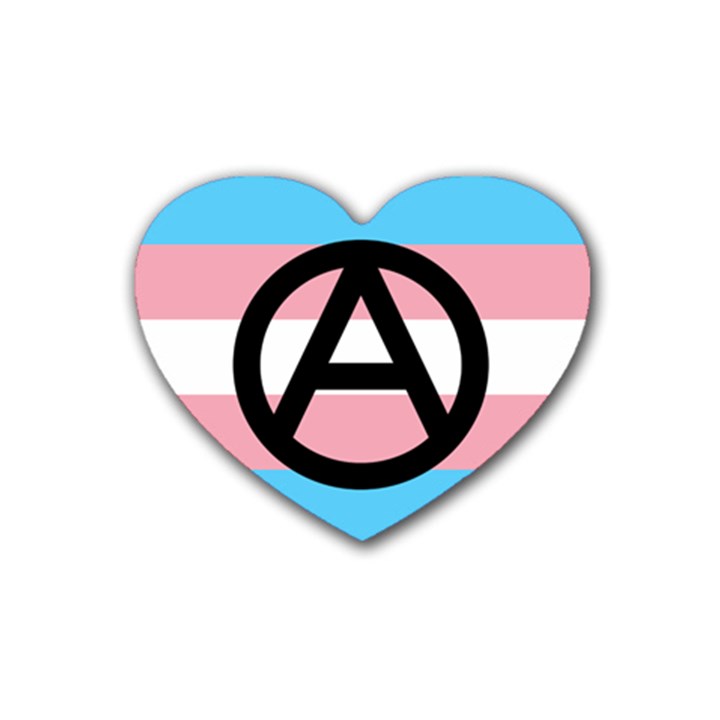 Anarchist Pride Heart Coaster (4 pack) 
