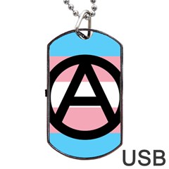 Anarchist Pride Dog Tag Usb Flash (two Sides)