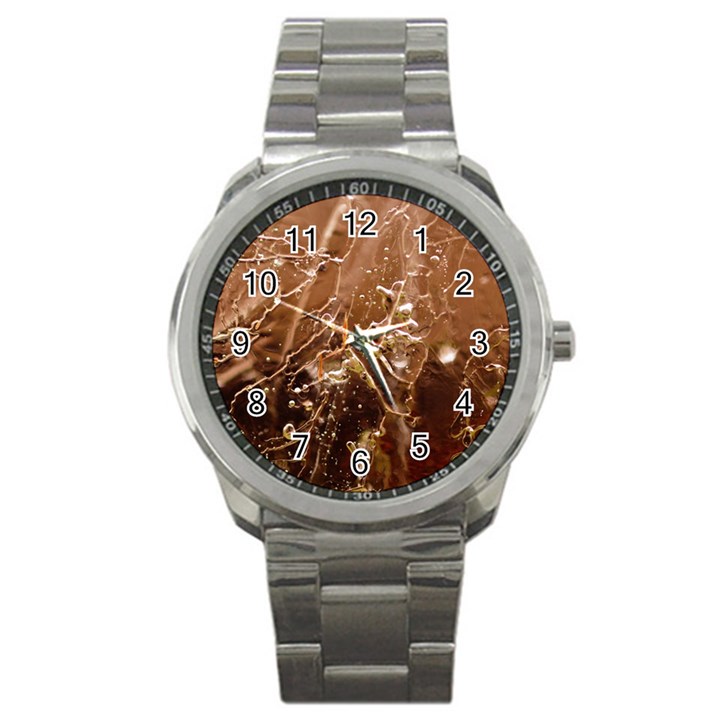 Ice Iced Structure Frozen Frost Sport Metal Watch