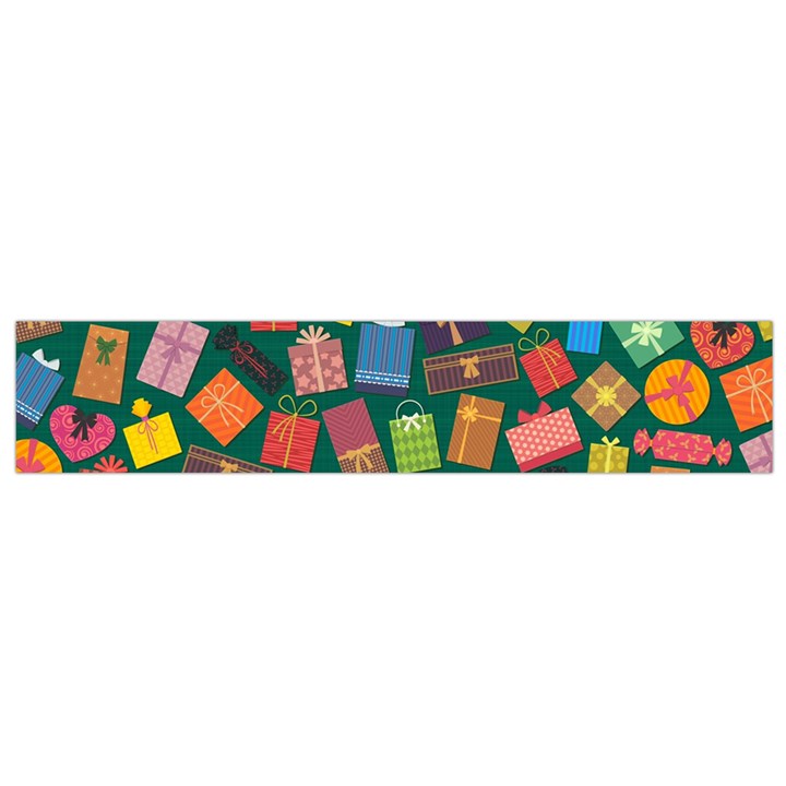 Presents Gifts Background Colorful Flano Scarf (Small)