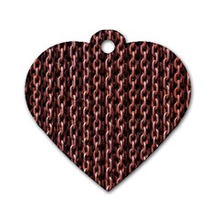 Chain Rusty Links Iron Metal Rust Dog Tag Heart (one Side) by BangZart