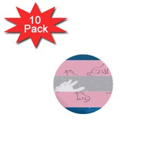 Pride Flag 1  Mini Buttons (10 Pack)  by TransPrints