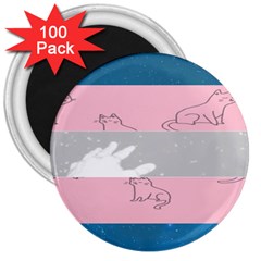 Pride Flag 3  Magnets (100 Pack) by TransPrints