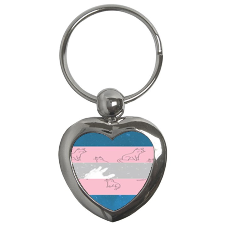 Pride Flag Key Chains (Heart) 