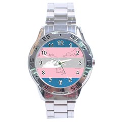 Pride Flag Stainless Steel Analogue Watch by TransPrints