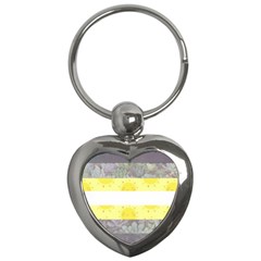 Cute Flag Key Chains (heart) 