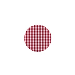 Usa Flag Red Blood Large Gingham Check 1  Mini Magnets by PodArtist