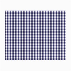 Usa Flag Blue Large Gingham Check Plaid  Small Glasses Cloth by PodArtist