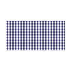 Usa Flag Blue Large Gingham Check Plaid  Yoga Headband by PodArtist