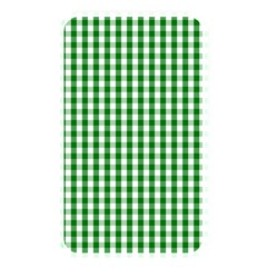 Christmas Green Velvet Large Gingham Check Plaid Pattern Memory Card Reader