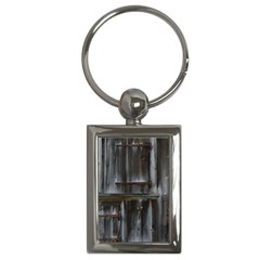 Alpine Hut Almhof Old Wood Grain Key Chains (rectangle) 