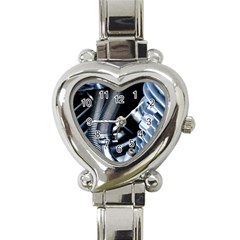 Motorcycle Details Heart Italian Charm Watch by BangZart