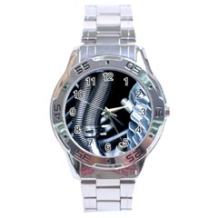 Motorcycle Details Stainless Steel Analogue Watch by BangZart