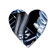 Motorcycle Details Heart Magnet by BangZart