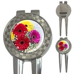 Flowers Gerbera Floral Spring 3-in-1 Golf Divots by BangZart