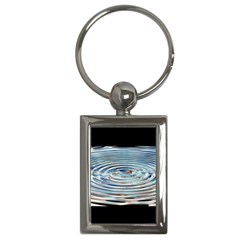 Wave Concentric Waves Circles Water Key Chains (rectangle) 