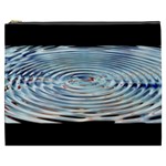 Wave Concentric Waves Circles Water Cosmetic Bag (XXXL)  Front