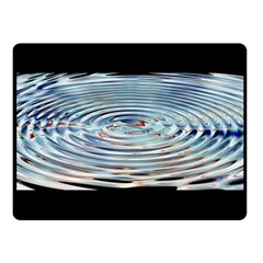 Wave Concentric Waves Circles Water Double Sided Fleece Blanket (small) 