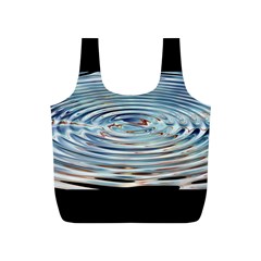 Wave Concentric Waves Circles Water Full Print Recycle Bags (s) 