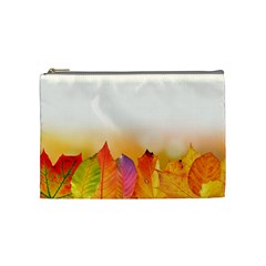 Autumn Leaves Colorful Fall Foliage Cosmetic Bag (medium)  by BangZart