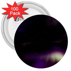 The Northern Lights Nature 3  Buttons (100 Pack)  by BangZart