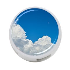 Sky Clouds Blue White Weather Air 4-port Usb Hub (one Side) by BangZart