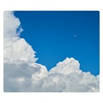 Sky Clouds Blue White Weather Air Double Sided Flano Blanket (Small)  50 x40  Blanket Front