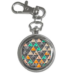 Abstract Geometric Triangle Shape Key Chain Watches