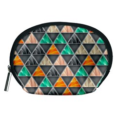 Abstract Geometric Triangle Shape Accessory Pouches (medium) 