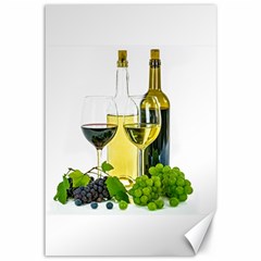 White Wine Red Wine The Bottle Canvas 12  X 18   by BangZart