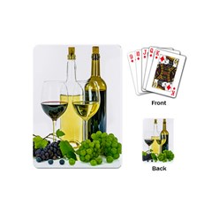 White Wine Red Wine The Bottle Playing Cards (mini)  by BangZart